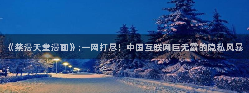 omofun动漫下载ios版：《禁漫天堂漫画》:一网打尽！中国互联网巨无霸的隐私风暴